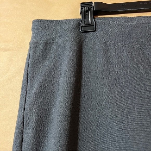Eileen Fisher | NWT Washable Stretch Crepe Pants High Rise Pull-On Ash Size XL - Picture 6 of 11
